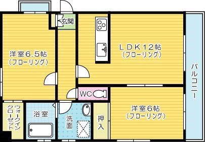プレステージデル片野 903号室 間取り