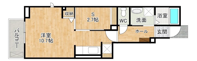 ウエスト　ヒルズⅣ 105号室 間取り