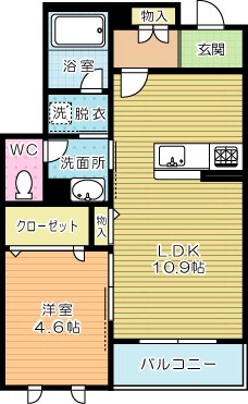 シャーメゾン竪町 間取り図