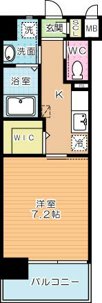 ウイングス重住 803号室 間取り