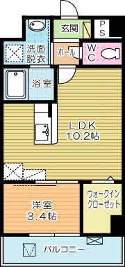 エンラージ・タワー 406号室 間取り