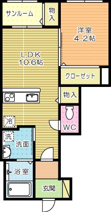 レガロ到津 間取り図