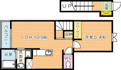 オーブアビタシオンⅢ 202号室 間取り