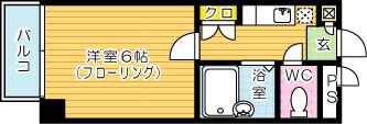 工大前アベニュー 403号室 間取り