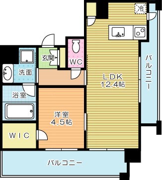 ＲＪＲプレシア西小倉駅前 410号室 間取り