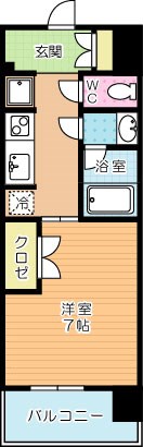 ＲＪＲプレシア西小倉駅前 1112号室 間取り