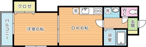 アンジェロポストⅤ 間取り図