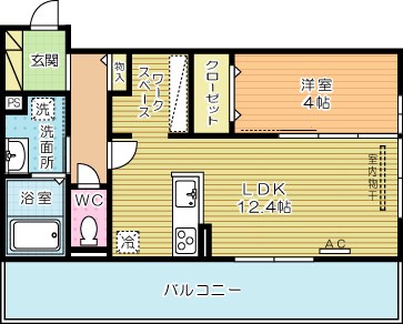 D-room　Kasumi（D-roomカスミ） 202号室 間取り