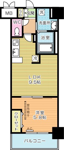 シズカビルディング白銀  間取り図