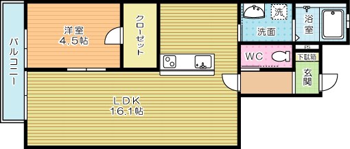 La Casa Felice(ラカーサ フェリス) 103号室 間取り