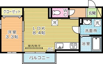 ヴェラ下富野 間取り図