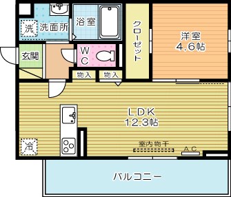 サンヒルズ 305号室 間取り