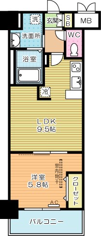 シズカビルディング白銀 703号室 間取り