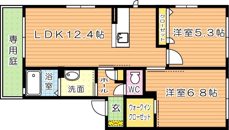 三洋タウン馬場山　Ｂ棟 間取り図