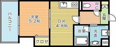 THE SQUARE Platinum Residence（ザ・スクエアプラチナレジデンス） 403号室 間取り