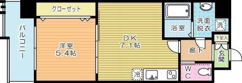 ザ・レジデンス香春口三萩野駅前 1106号室 間取り