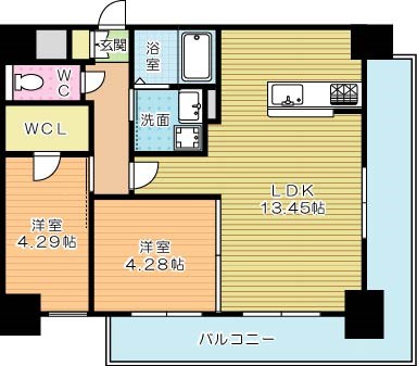 Studie 小倉離宮（スタディ小倉離宮） 705号室 間取り