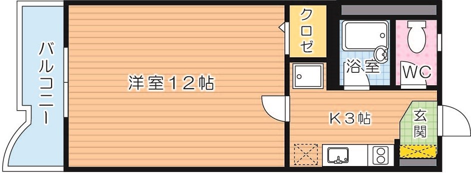 スタディしのはら 506号室 間取り