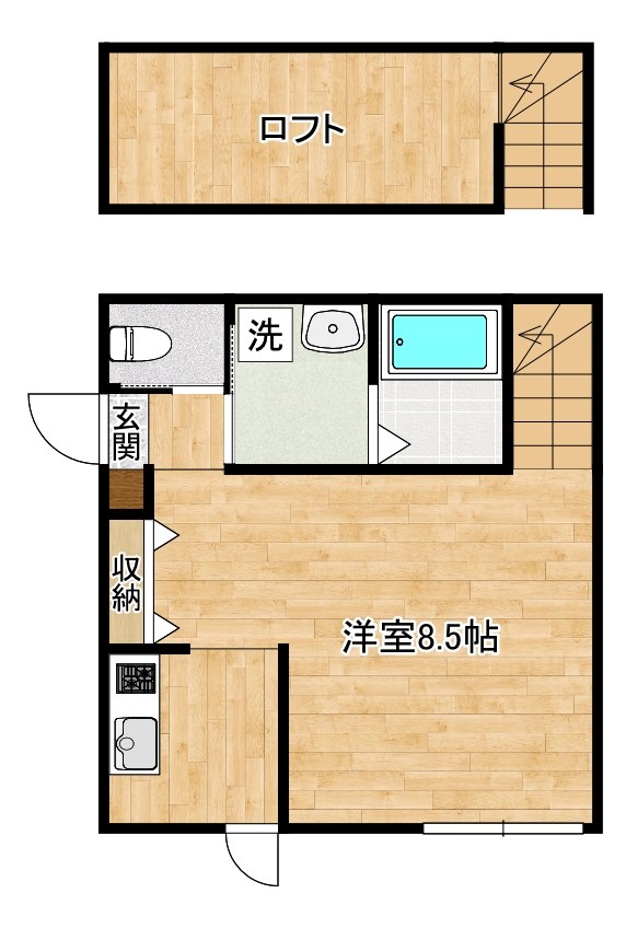 ラ・グランジュール伍番館 H号室 間取り