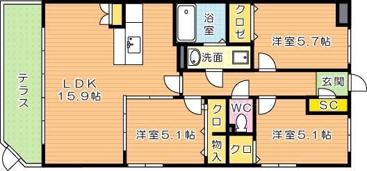 ヴィアーレ 間取り図