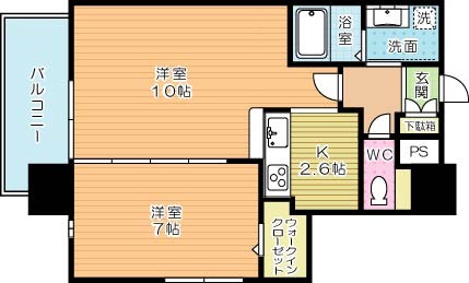 リンデンバウム京町 501号室 間取り