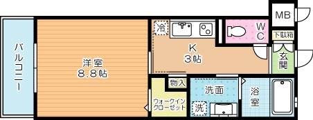 リンデンバウム京町 304号室 間取り