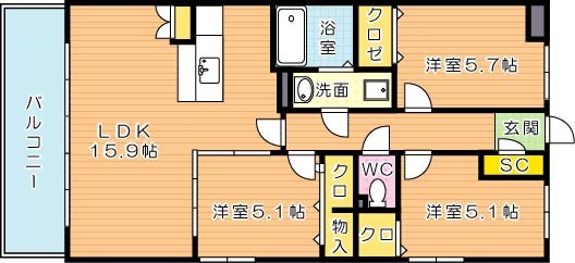 ヴィアーレ 間取り図