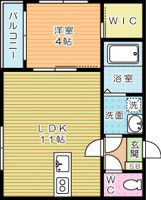 BraveBase戸畑(ブレイブベース戸畑) 105号室 間取り