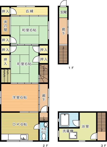 宮川アパート 202号室 間取り