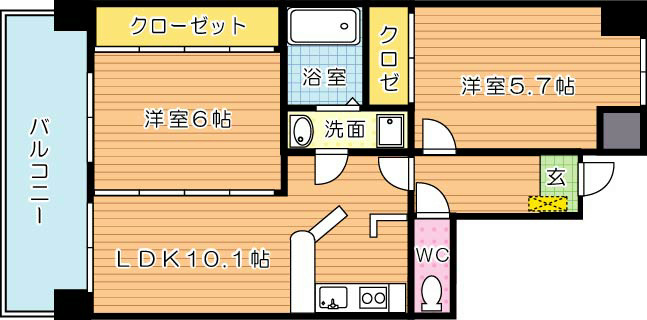 ベルヒルズ則松 間取り