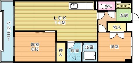 第１０岡部ビル 1006号室 間取り