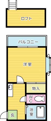 レオパレス高坊Ⅱ 203号室 間取り