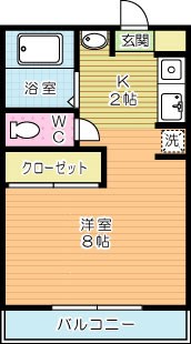 コスモハイツ 間取り図