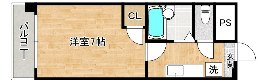 ガーデンハイツ中井 603号室 間取り
