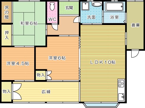 安部山公園戸建 間取り