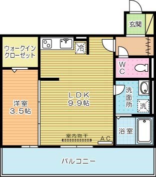 門司コートヤード 303号室 間取り
