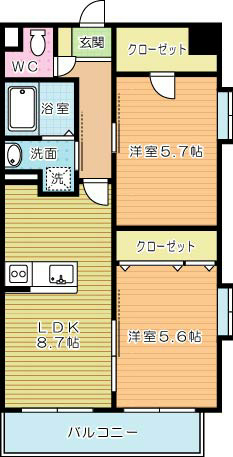 ヴィーラブライト 507号室 間取り