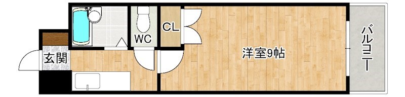 第９エルザビル 603号室 間取り
