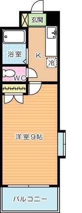 第９エルザビル 505号室 間取り