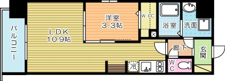 コンダクトレジデンスKONYA  604号室 間取り