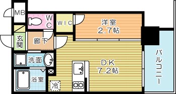 コンダクトレジデンスKONYA  206号室 間取り