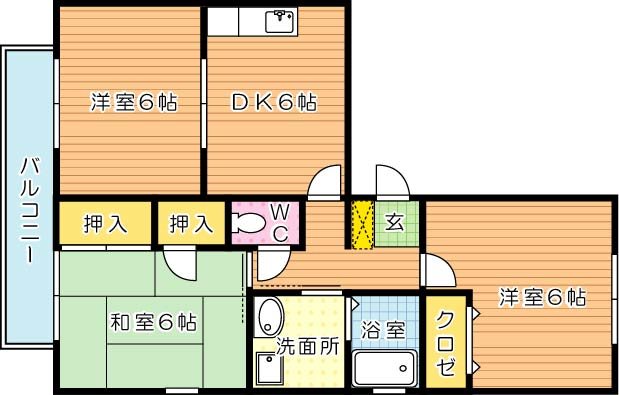 パストラル京良城  間取り