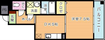 フォレストビュー  610号室 間取り