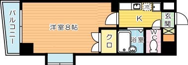 Bergamotto馬借（ベルガモット馬借） 205号室 間取り