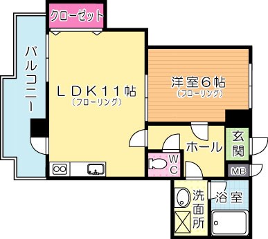 ヴィレッジ皆好園壱番館  間取り図