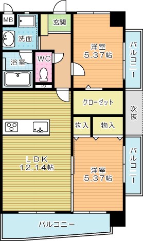 ＫＳＫ中井コアプレイス 301号室 間取り