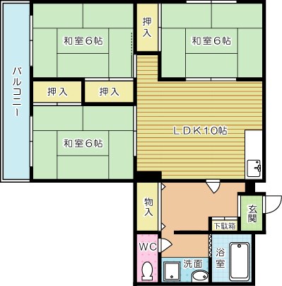 阿南ビル 502号室 間取り