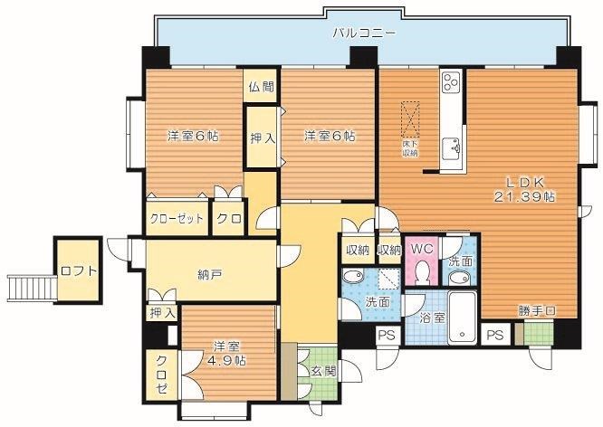 ガーデンハイツ中井 201号室 間取り