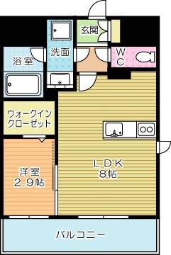 グランフォーレ小倉シティタワー 704号室 間取り