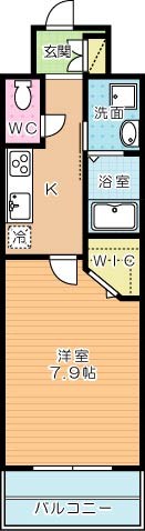 ギャラン竪町Ｎｅｏ（ギャラン竪町ネオ） 2029号室 間取り